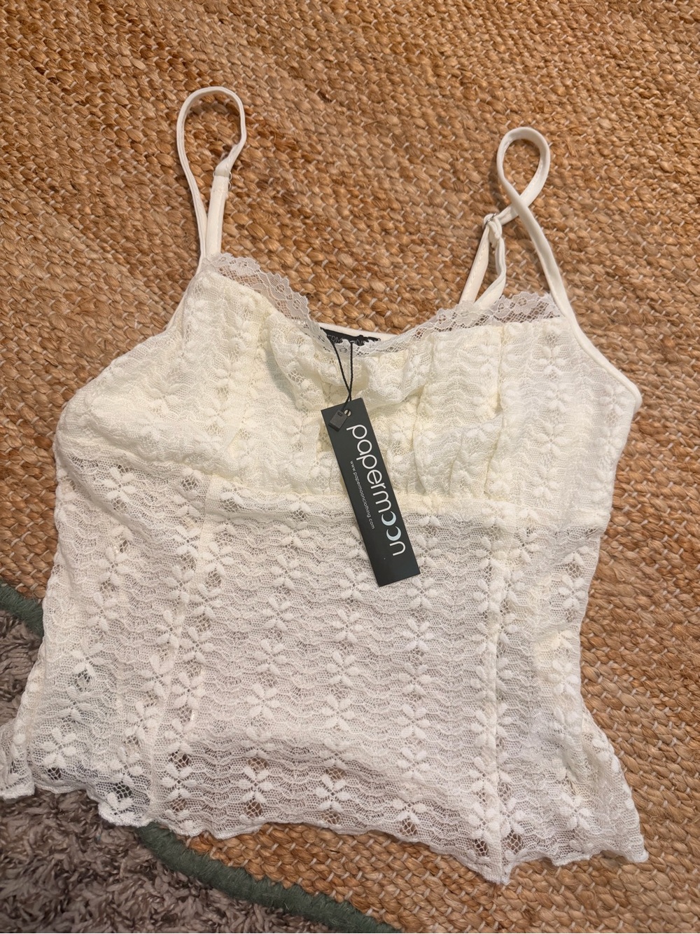 Papermoon Ivory Lace Camisole with Spaghetti Straps